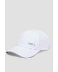 BOSS - Boss Cap Bold Cotton Twill Cap With Printed Logo 50505834 100 - Lyst