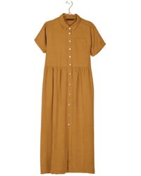 indi & cold - Mustard Lyocell Long Dress - Lyst