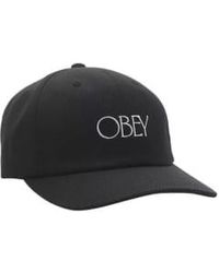 Obey - Bold Hedges 6 Panel Strapback Cap - Lyst