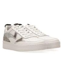 Maruti - Mave Leather Trainers In Silver Pixel Off - Lyst