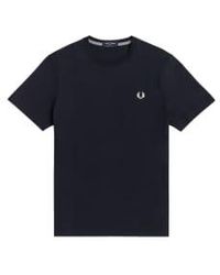 Fred Perry - Crew Neck T-shirt Navy M - Lyst