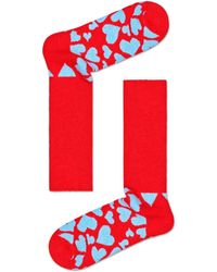 Happy Socks Rotes Herz gemütliche Socke
