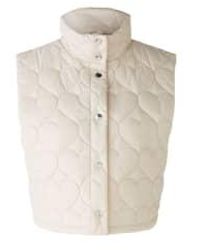 Ouí - Quilted Waistcoat Light Stone Uk 8 - Lyst