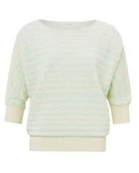 Yaya - Batwing-sweater With Half Long Sleeves - Lyst
