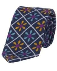 40 Colori - Cravate en soie et laine imprimée hélice - Lyst