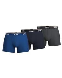 BOSS - Pack Of 3 Stretch Cotton Boxer Briefs S - Lyst