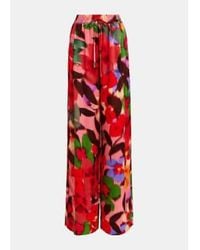 Essentiel Antwerp - Grannys Lipstick Printed Ficus Wide Leg Pants 34 - Lyst