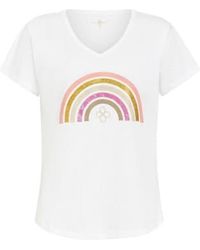 Costa Mani - Camiseta con cuello en v arcoíris - Lyst