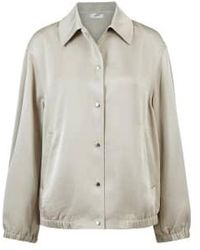 Vince - Shine Snap Front Jacket Light Sepia S - Lyst