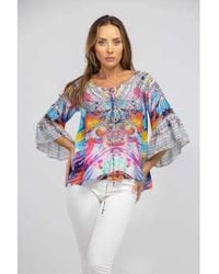 Inoa - Boho Crystals With Canberra Print Top 0 - Lyst