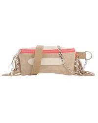 Marie Martens - Coachella Fringes Beige & Cream Belt Bag Leather - Lyst