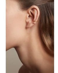 April Please - Double Ear Ring In Gabriel Recycled Plated - Lyst