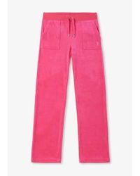 Juicy Couture - Damen del ray classic pocket lounge-hose in glo - Lyst