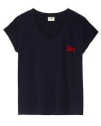 Five Jeans - V Neck Love T Shirt Navy Xs - Lyst