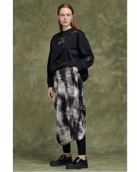 High - Literally Blurred Stripes Asymmetric Skirt 14 - Lyst