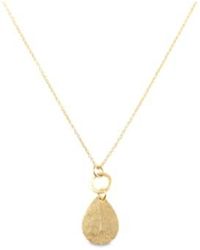 Nkuku - Isa Hammered Necklace Plated - Lyst