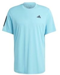 adidas - T Shirt Club 3 Stripes Uomo Light - Lyst