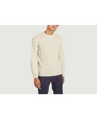 Sunspel - Merino Cable Knit Sweater S - Lyst