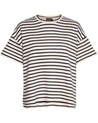 Soaked In Luxury - Slingo White And Black Stripe Boxy T-shirt - Lyst