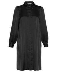 Moss Copenhagen - Robe chemise noire jeanita - Lyst
