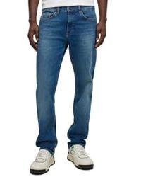 BOSS - Delaware Slim Fit Jeans Habit Mid Stretch 30/32 - Lyst