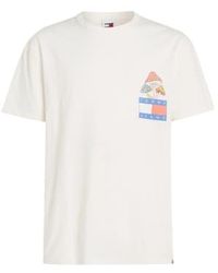 Tommy Hilfiger - Tommy jeans novelty graphic 2 camiseta - Lyst