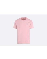 Polo Ralph Lauren - Custom Slim Fit Jersey Crewneck T-shirt M / Rosa - Lyst