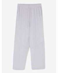 Ottod'Ame - Silk Blend Trousers Oyster Uk 8 - Lyst