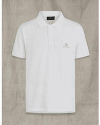 Belstaff - White Short Sleeved Polo - Lyst