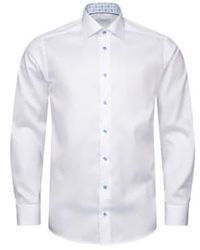 Eton - Contemporary Fit Signature Twill Shirt Geometric Contrast Details 10001210600 - Lyst