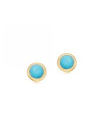 Astley Clarke Mini Stilla Turquoise Stud Earrings - Blue