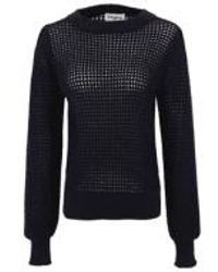 FRNCH - Yona Knit Top In Bleu Marine From - Lyst