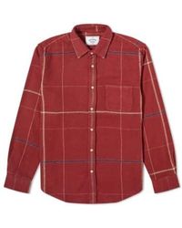 Portuguese Flannel - Torso Bordeaux Shirt S - Lyst