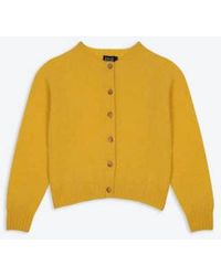 Lowie - Canary Brushed Boxy Cardigan S - Lyst