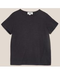 YMC - Tag Baumwoll-T-Shirt schwarz - Lyst