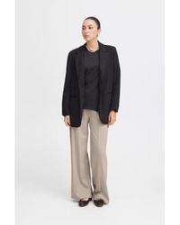 Ichi - Kate Office Wide Pants - Lyst