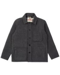 Burrows and Hare - Burrows And Hare Workwear Jacket Grey - Lyst