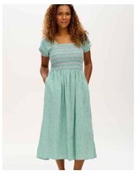 Lilac Rose - Sugarhill Frances Midi Shirred Dress - Lyst