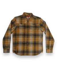 Iron & Resin - Somis Flannel Shirt Camel L - Lyst