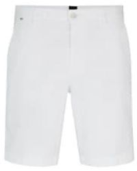 BOSS - Scheibenkürze weiße schlanke fit-shorts in stretch baumwolle 50512524 100 - Lyst