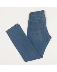 Jack & Jones - Hellblau denim glenn original 815 slim fit jeans - Lyst