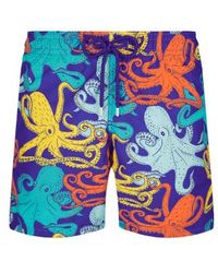 Vilebrequin - Moorea swim shorts octopussy blue - Lyst