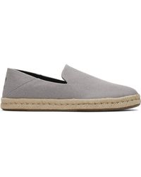 TOMS - S Grey Santiago Recycled Cotton Canvas - Lyst