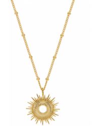 Estella Bartlett Gold Plated Full Sunburst Necklace - Metallic