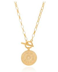 Anna Beck - Contrast Dotted Circle Toggle Necklace Mixed - Lyst