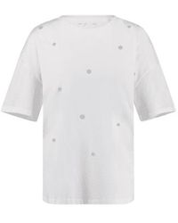 Gerry Weber - Camiseta blanca con talles - Lyst