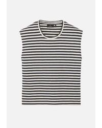 Recolution - Zinnia Stripes Dark Navy T-shirt Xs - Lyst