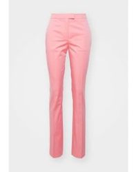 BOSS - Temartha 2 Slim Fit Suit Trousers Col: Coral , Size: 14 - Lyst