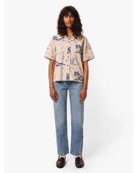 Nudie Jeans - Moa Waves Hawaii Shirt Xs - Lyst