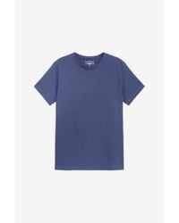 Bread & Boxers - T-shirt régulier cou blue en nim - Lyst